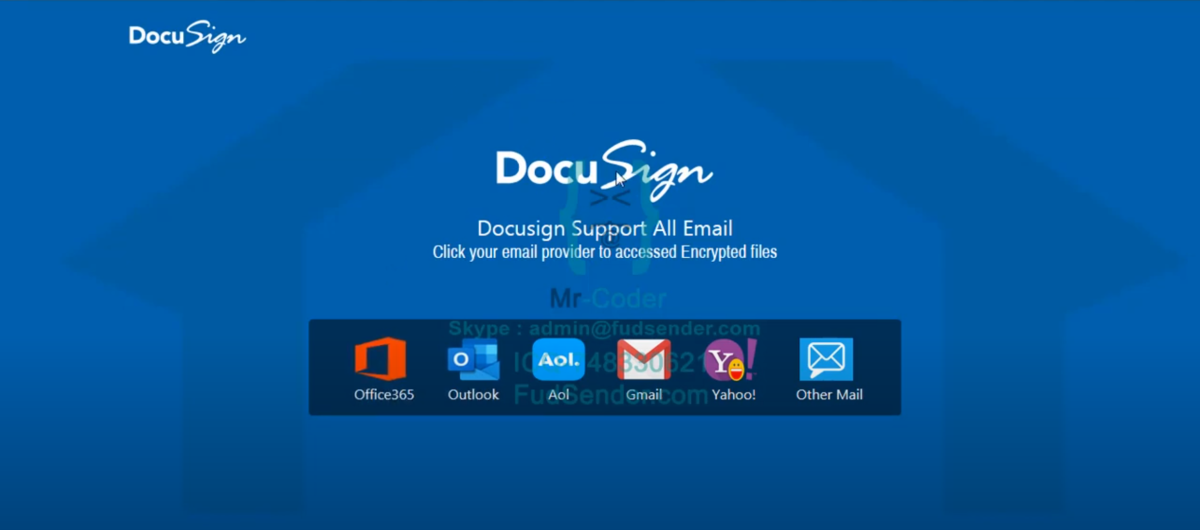 new docusign scam page fudpage